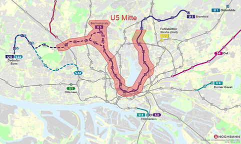 U5 Hamburg Streckenverlauf